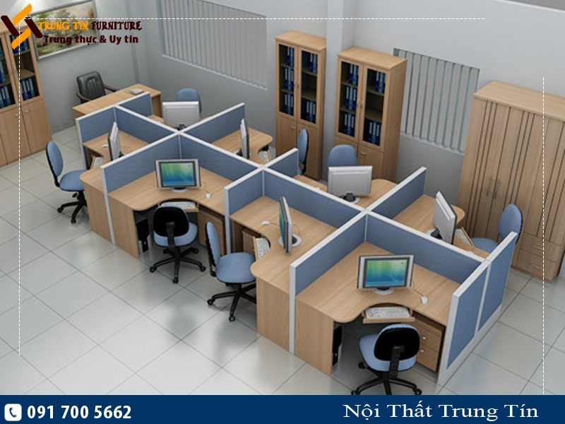 Vách ngăn văn phòng nỉ cao cấp - Module M33